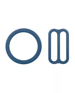 28792 Набор металлической фурнитуры для бюстгальтера цв.141 вечер.сумерки: кольцо d-14 мм -4 шт, регулятор 15 мм-4 шт арт. АРС-63441-1-АРС0001308424