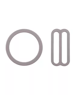 27769 Набор металлической фурнитуры для бюстгальтера цв.1645 шиншилла: кольцо d-18 мм -4 шт, регулятор 19 мм-4 шт арт. АРС-63445-1-АРС0001308430