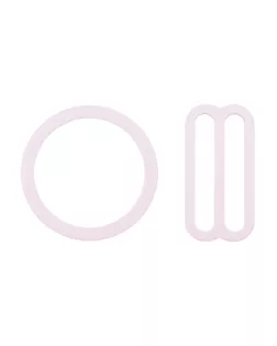 28801 Набор металлической фурнитуры для бюстгальтера цв.189 цветок миндаля: кольцо d-18 мм -4 шт, регулятор 19 мм-4 шт арт. АРС-63449-1-АРС0001308437