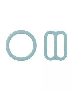 28790 Набор металлической фурнитуры для бюстгальтера цв.1953 лист мяты: кольцо d-10 мм -4 шт, регулятор 10 мм-4 шт арт. АРС-63450-1-АРС0001308438