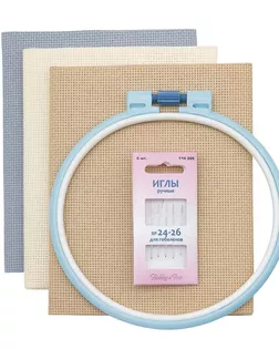 Набор цветной канвы 624010-14C/T, 50*50см, кремовый/серый/бежевый, Bestex арт. АРС-63780-1-АРС0001308563