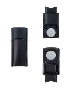 LH- 086, LH-087 Фиксатор для шнурков, пара, размер 2,6*1*0,8см (Черный) арт. АРС-65684-1-АРС0001311133