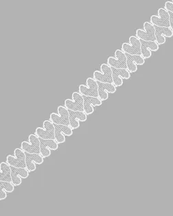 Р.60070 Тесьма отделочная 19мм*25м (Хлопок 38% ПЭ 62%) (белый) арт. АРС-64732-1-АРС0001313101