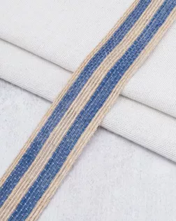 23502 Тесьма 1-Н06 джутовая 3,0см , 20м (синий) арт. АРС-64913-1-АРС0001314178