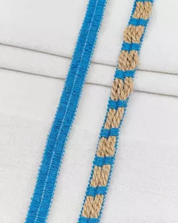 23515 Тесьма 1-Н30 1,2см (80%лен 20% х/б) 20м, цв. бирюзовый арт. АРС-64924-1-АРС0001314189