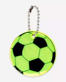 1274464 Светоотражающий элемент футбольный мяч d5см цепочка, жёлтый арт. АРС-65298-1-АРС0001314621