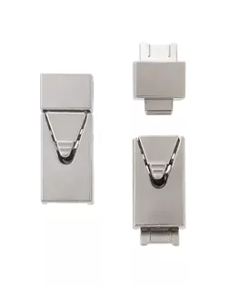 LH-088 Фиксатор для шнурков, пара, размер 2,6*1*0,8см, цвет никель арт. АРС-65699-1-АРС0001315693