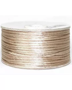 Шнур атласный круглый (для воздушных петель) 2мм*50м (3009 бежевый светлый) арт. АРС-66092-1-АРС0001316856