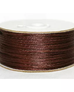 Шнур атласный круглый (для воздушных петель) 2мм*50м (3136 коричневый) арт. АРС-66099-1-АРС0001316863
