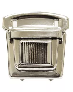 Замок портфельный 818-024 р.3х3,5см (никель) 20шт арт. АРС-36908-1-АРС0000829084