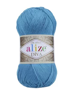 Пряжа ALIZE 'Diva' 100гр. 350м. (100% микрофибра) ТУ (245 голубая бирюза) арт. АРС-44688-1-АРС0000834421