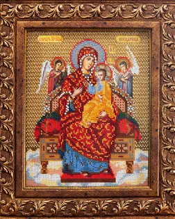 В172 Набор для вышивания бисером 'Кроше' 'Богородица Всецарица', 21x26см арт. АРС-50439-1-АРС0000840425