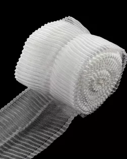 С72 Лента гофре, 8 см*1 м (белый) арт. АРС-50596-1-АРС0000858504