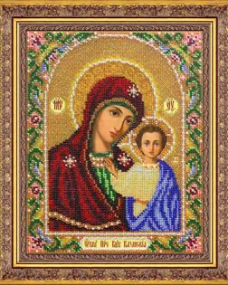 Б1012 Набор для вышивания бисером 'Паутинка' 'Богородица Казанская', 20*25 см арт. АРС-51043-1-АРС0000982225