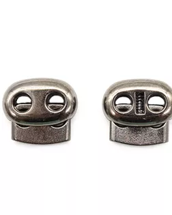 Фиксатор пластик 0305-3032 р.2х2,3см (черный никель) 200шт арт. АРС-395-1-АРС0001011976