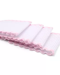 Канва Bestex 'лента', 1,5м 3,5см, 100% хлопок (белый/розовый) арт. АРС-996-1-АРС0001029323