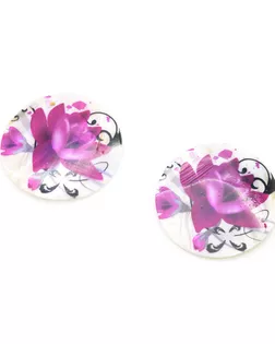 Декоративная подвеска 'Круг', 45 мм, упак./2 шт., 'Астра' (45-8) арт. АРС-1483-1-АРС0001034539