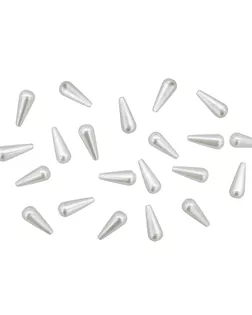 Бусины пластиковые, 2777#, 20*7 мм, упак./43 шт., 'Астра' (белый) арт. АРС-1911-1-АРС0001041597