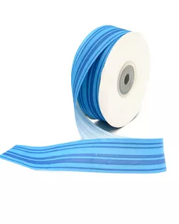 Лента атласная 'Горизонталь' ш.2,5см (синий) 22.5м арт. АРС-2214-1-АРС0001048936