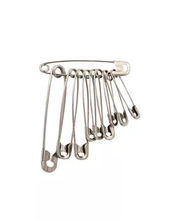 С-64 Набор английских булавок, никель, 28, 35, 44, 35 мм, упак./200 наб. арт. АРС-3351-1-АРС0001070034