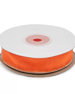 Лента капроновая для сборки бантов с метанитью ш.2см 25м HRPL-1011S (HO-012 апельсиновый) арт. АРС-4081-1-АРС0001079399