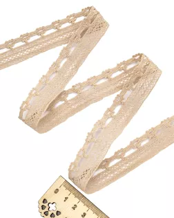 Кружево х/б LACH-1204 ш.2,4см (476 бежевый) арт. АРС-6206-1-АРС0001115657