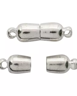 CLA1250 Замок магнитный, 12,3*6mm, 2шт/упак, Астра (серебро) арт. АРС-6216-1-АРС0001115859