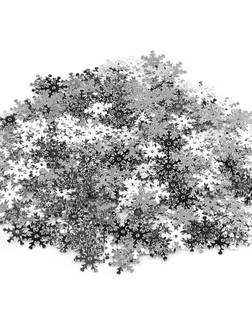 Пайетки снежинки д.1,3 см арт. АРС-7173-1-АРС0001130490