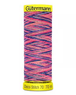 06 Нить Deco Stitch 70 мультиколор для декоративных швов, 70м, 100% п/э Gutermann 702161 (9819) арт. АРС-15021-1-АРС0001220242