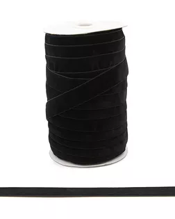 Лента бархатная 0081-1901 ш.2см (8611 черный) 32.9м арт. АРС-15849-1-АРС0000803439