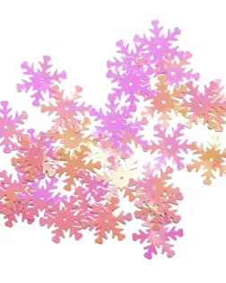 Пайетки снежинки д.2,4 см арт. АРС-16468-1-АРС0000807825