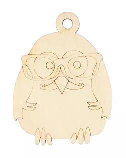 L-440 Деревянная заготовка 'Петушок с усами', 9,5*7 см, 'Астра' арт. АРС-25131-1-АРС0001090382