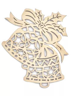 L-552 Деревянная заготовка 'Колокольчики Рождественские' 10,5*11,5см Астра арт. АРС-33064-1-АРС0001110159