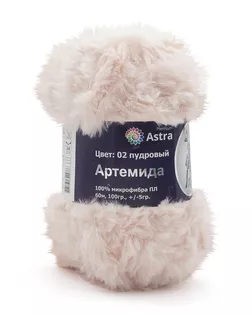 Пряжа Astra Premium 'Артемида' 100гр. 60м (100% микрофибра ПЛ) (02 пудровый) арт. АРС-33247-1-АРС0001234333