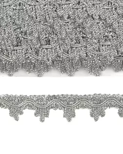 Тесьма металлизированная 0384-0896 ш.2,5см 18,29м (серебро) арт. АРС-34476-1-АРС0001152069