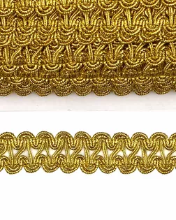 Тесьма металлизированная 0384-1926 ш.2,2см 18,29м (светлое золото) арт. АРС-34478-1-АРС0001152076