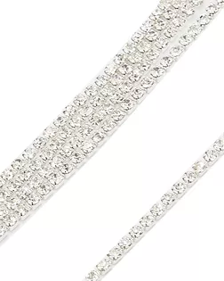 SS6,5 Стразы в серебряной метал. оплетке, 2 мм*9,14 м, прозрачный арт. АРС-39900-1-АРС0001247144 SS6,5 Стразы в серебряной метал. оплетке, 2 мм*9,14 м, прозрачный арт. АРС-39900-1-АРС0001247144