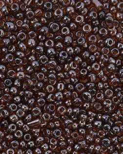 Бисер, (стекло), 11/0, упак./20 гр., Astra&Craft (102С коричневый/прозрачный, глянцевый) арт. АРС-41796-1-АРС0001264643