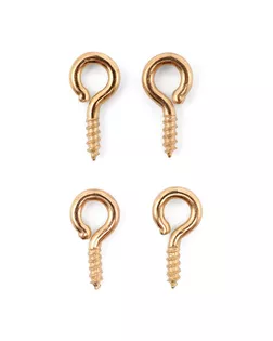 25614 Штифты 10 мм винтовые, уп.4шт, цв.золото арт. АРС-42837-1-АРС0001164873