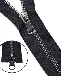 Молния металл-черный никель, разъемная (2 замка, Т5) - 100см (580 черный) арт. АРС-43311-1-АРС0001271080