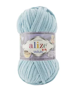 Пряжа Alize 'Velluto' 100гр. 68м. (100% микрополиэстер) (414 лазурный) арт. АРС-44311-1-АРС0001250143