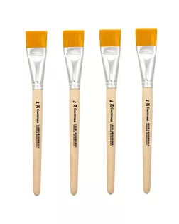 Кисть плоская прямая №24, синтетика, 4шт/уп, Артком арт. АРС-45015-1-АРС0001029339