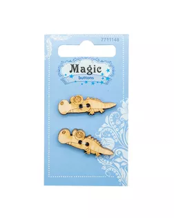 LW815-V45 Набор пуговиц 'Крокодил', упак./2 шт., Magic Buttons арт. АРС-45633-1-АРС0001054503 LW815-V45 Набор пуговиц 'Крокодил', упак./2 шт., Magic Buttons арт. АРС-45633-1-АРС0001054503