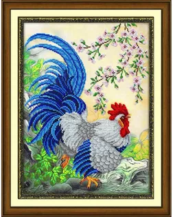 Б1460 Набор для вышивания бисером 'Петух', 28*38 см арт. АРС-45986-1-АРС0001110914