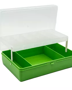 ТИП-4 Коробка двухъярусная с микролифтом, 235*150*65 мм (салатовый) арт. АРС-46689-1-АРС0001184624