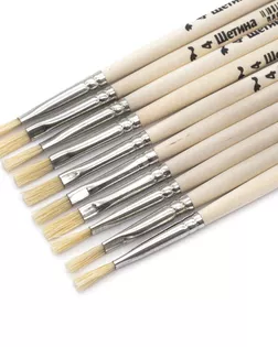 ЩП-07126 Кисть школьная из волоса щетины плоская №4, 10шт/уп, Артком арт. АРС-48382-1-АРС0001242649