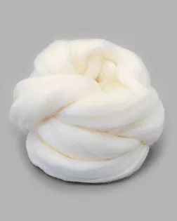 Шерсть для валяния мериносовая тонкая 100%, 100 гр. (01 белый) арт. АРС-48534-1-АРС0001248992