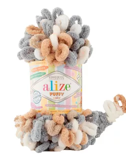 Пряжа Alize 'Puffy Color' 100г 9м (100% микрополиэстер) (6395 секционный) арт. АРС-48707-1-АРС0001250225