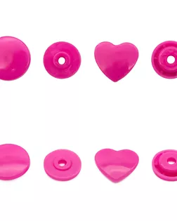 Кнопка трикотажная фигурная 'Сердце' 12,5/10мм пластик (уп.~100шт) NEW STAR (580 маджента) арт. АРС-51432-1-АРС0001278491