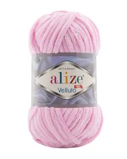 Пряжа Alize 'Velluto' 100гр. 68м. (100% микрополиэстер) (31 детский розовый) арт. АРС-51477-1-АРС0001224553